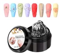 Modeling | 18 Creative 3D Glass Fiber Nail Designs | Rhinestones, Flowers and French Look in Waterless Construction | for Manicure and Home Study, Strong Adhesion, F