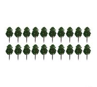 Modeling Accessory Pack Twenty Pieces of Eight Centimeter Tall Green Trees for Various Uses