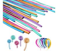 Modeling Balloon - Skinny Balloons for Animals Twisting, Long 260 Balloons, Space Saving Classic Party Supplies | Display Accessory for Christmas, School Events, Birthday, Friends Gathering, D
