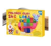 Modeling Clay, Vibrant Colors, 24 Pcs, Play Dough, Clay, Easy-to-Mold, for Kids Art Projects Pottery Making Sensory Play Boys Girls Adults Family