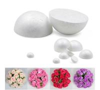 Modeling Foam Balls for DIY Crafts 10PCS White Foam Hemisphere for Decorations, Kids Activities, and Special Occasions (6cm)