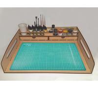 Modeller's Workstation Fits A3 Cutting Mat, Holds AK, Army Painter Tamyia