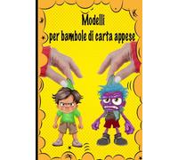 Modelli per bambole di carta appese: Semplicemente colora, taglia, assembla e gioca! |Altri 15 modelli unici di bambole sospese pronti per l'uso