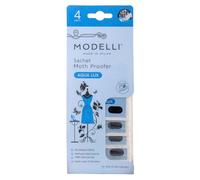 Modelli Sachet Moth Proofer, Pack of 4 Sachets - Ideal for Protecting Clothes, Fabrics & Woolens - Aqua Lux - Visual End of Life Indicator