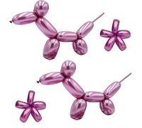 Modelling Balloons Metallic Hot-Pink 260Q Long Balloons Chrome Twisting Balloon Animals for Birthdays Baby Shower Wedding Carnivals Party Decorations 25 Pack