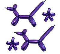 Modelling Balloons Metallic Purple 260Q Long Balloons Chrome Twisting Balloon Animals for Birthdays Baby Shower Wedding Carnivals Party Decorations 25 Pack