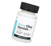 Modelling Clay Gloss | 120 ml High Gloss Air-Drying Glaze Varnish - For Home Studio Prevents Cracking Waterproof Craft Aid for Oil Painting Plaster Ceramic & Wood