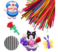 Modelling Long Balloons for Animals, 200 260Q Magic Latex Twisting in Assorted Colours for Kids' Parties, Birthdays, Decor Projects