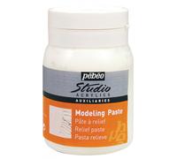 Modelling Paste Medium Pebeo Studio Acrylic 500ml Bottle White Adds Texture 3D