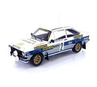 MODELLINO IN SCALA COMPATIBILE CON FORD ESCORT MK II RS 1800 N.2 RALLY SWEDEN 1977 VATANEN/HARRYMAN 1:18 IXO MODEL 18RMC142