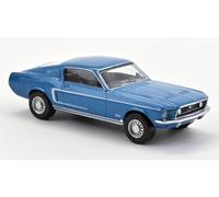 NoRev Diecast 1:43 1968 Ford Mustang GT Fastback - Acapulco Blue