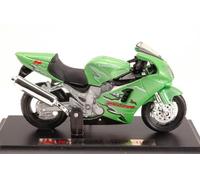 MODELLINO IN SCALA COMPATIBILE CON KAWASAKI NINJA ZX-12R GREEN 1:18 MAISTO MI332G