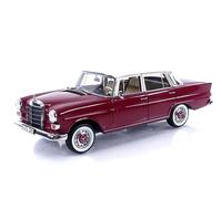 MODELLINO IN SCALA COMPATIBILE CON MERCEDES 200 1966 RED 1:18 NOREV NV183706