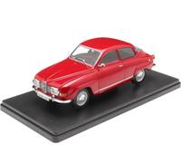 MODELLINO SCALA COMPATIBILE CON SAAB 96 V4 1970 RED 1:24 WHITEBOX WB124220