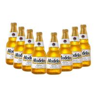Modelo Especial Mexican Lager - 8 x 355ml Bottles | Premium Imported Mexican Beer | Crisp Golden Pilsner Style Lager | Refreshing Beer Multipack | 4.5% ABV