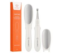 Modelones Gel Nail 3 in 1 Mini Foot Files Callus Remover for Hard Skin, Multifunction Pedicure Tool for Feet with Double-Sided Rasp, Dead Skin Fork- Safe, Lightweight Foot Sander for Hand &Foot Care