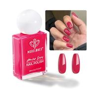 Modelones Quick Dry Nail Polish, Red Chrome Shine Fast Drying Nail Varnish, 15 ml Air Dry Nail Art DIY Home Salon Long Last Manicure Gift for Women 0.5 Fl Oz