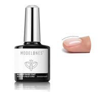 Modelones Rubber Builder Gel Base Coat for Nails, Clear Rubber Base Gel Nail Polish for Strengthen/Apex Building/Enhance/Reinforced Long Lasting Protect Soak Off U V LED For Thin Weak Nails