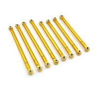 Models Parts For MN MN86S MN86 MN86KS MN86K G500 1/12 8Pcs Pull Rod Metal Connecting RC Car Accessories Upgrade Parts Set(Yellow)