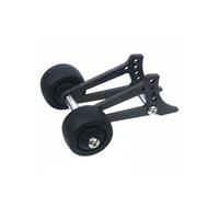 Models Upgrades Parts For Lunch Box For Hornet - Tamiya Midnight Pumpkin Grasshopper CW-01 Adjustable Aluminum Wheelie Bar Kit RC Off Road Upgrade(Carbon fiber dual wh)