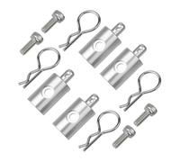 Models Upgrades Parts For Tamiya CW01 For Lunch Box Chassis 1/12 CW01 Aluminum Body Mounts Car Shell Fixing RC Car Upgrades Parts(Silver)