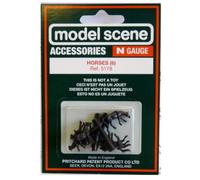 Modelscene 5178 N Gauge Horses (Pack 6)