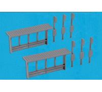 Modelscene 5192 N Gauge Bus Stops (Pack 2)