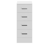 Modena 4 Drawer Storage Unit | Gloss White | MDF | 300mm x 300mm