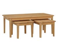 Modena Oak Nest of 3 Coffee Tables