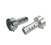 Modengzhe 2 Pcs 48mm Motorcycle Exhaust Pipe Muffler, Universal Inert Type Removalbe DB Killer Baffle Silencer, 3.2-Inch Length