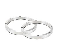 Modengzhe 2 Pcs 6-1/2" Aluminum Alloy Speaker Woofer Spacers Universal Fit for Car, 3/4" Depth