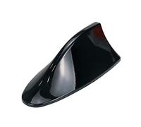 Modengzhe Shark Fin Antenna Cover Replacement Car Roof Ornament Metallic Blue Painted ABS Material Decoration Only Pure Black Painted (7-1/4" x 3" Base)
