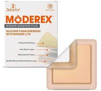 Moderex Thin Absorbent Foam Dressing | 10x10cm W/Proof Silicone Adhesive