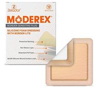 Moderex Thin Absorbent Foam Dressing | 20x10cm W/Proof Silicone Adhesive