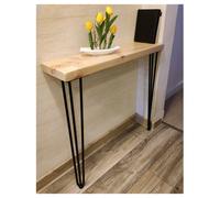 Moderix Rustic Console Table 145mm Hairpin 3R 1016mm Primed Length Of 70Cm