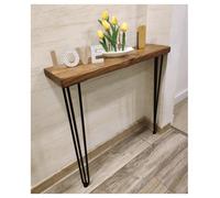Moderix Rustic Console Table 175mm Hairpin 3R 711mm Medium Oak Length Of 110Cm