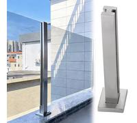 Modern 155cm Railing Post with Slot for Spigot & Base - Perfect for Balconies, Dec, and Contemporary Fencing Soluts - and Slish Design