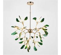 Modern 16 Heads LED Chandelier - Adjustable Height Art Deco Pendant Light for Girls' Bedroom, Dining Room, and Living Room - Stylish Hanging Ceiling Lamp