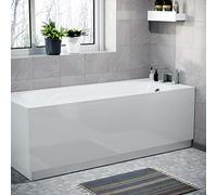 Modern 1700mm White High Gloss Bath Tub PVC Front & End Panel + Plinth