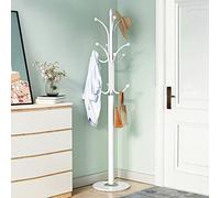 Modern 180cm Metal Coat Rack with 12 Hooks - Stylish & Free-Standing Hanger for Home & Office nization Space-Saving Design Elegant Storage Solution