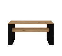 Modern 1P Coffee Table Artisan Oak Black
