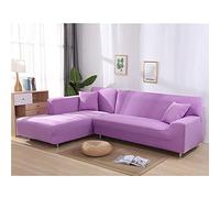 Modern 2 Piece Stretch Sofa Cover Set Elastic Slipcovers for 2 & 3 Seater Couch Protector Durable Stylish Easy to Clean Furniture Protector for Home Decor