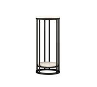 Modern 2-Tier Marble Plant Stand - Tall Vertical Metal Flower Pot Holder for Indoor Living Room & Balcony - Stylish Pedestal Shelf for Home Decor and Plant Display