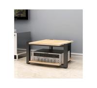 Modern 2-Tier Rack, Stereo Component Stand, AV Media Tower, Audio Video Shelf, DVD/CD Player Console Holder for Home Theater, TV Stand, Elegant Design