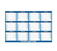 Modern 2026 English Wall Hanging Calendar with Thick Tear Resistant Paper Perfect for Language Practice Home Decoration Wall Organizers Schedule Planner Calendar