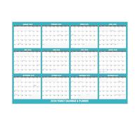Modern 2026 English Wall Hanging Calendar with Thick Tear Resistant Paper Perfect for Language Practice Home Decoration Home Daily Planner Calendar