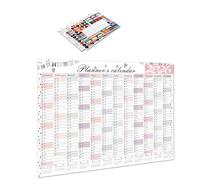 Modern 2026 English Wall Hanging Calendar with Thick Tear Resistant Paper Perfect for Language Practice Home Decoration Modern Wall Calendar Yearly Planner