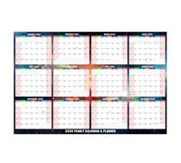 Modern 2026 English Wall Hanging Calendar with Thick Tear Resistant Paper Perfect for Language Practice Home Decoration Wall Organizers Schedule Planner Calendar