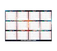 Modern 2026 English Wall Hanging Calendar with Thick Tear Resistant Paper Perfect for Language Practice Home Decoration Wall Organizers Schedule Planner Calendar