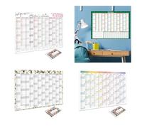 Modern 2026 English Wall Hanging Calendar with Thick Tear Resistant Paper Perfect for Language Practice Home Decoration Modern Wall Calendar Yearly Planner